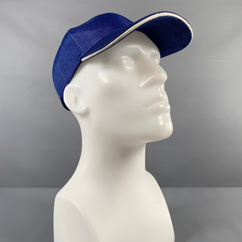 Z ZEGNA Size L Blue Textured Rayon Hats