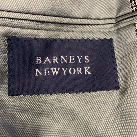 BURBERRY LONDON Size 38 Black Beige White Houndstooth Wool Sport Coat