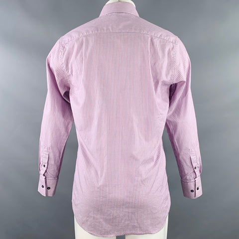 GIVENCHY Size M Pink Blue Stripe Modern Fit Long Sleeve Shirt