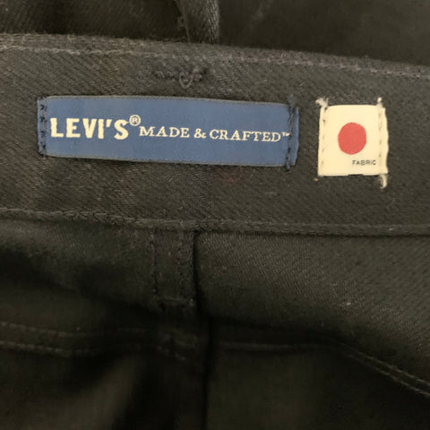 LEVI'S Size 32 Black Cotton Straight Jeans