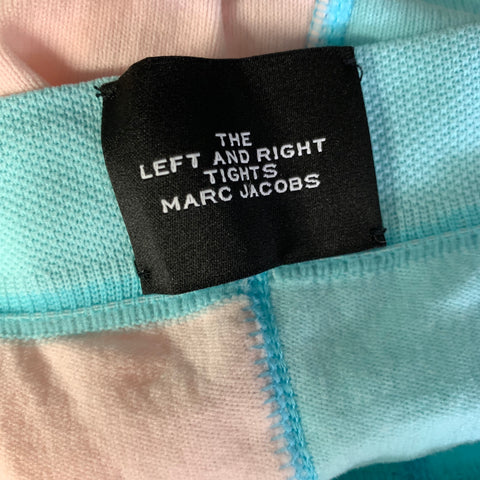 MARC JACOBS Size One Size Teal Pink Polymaide Color Block Leggings