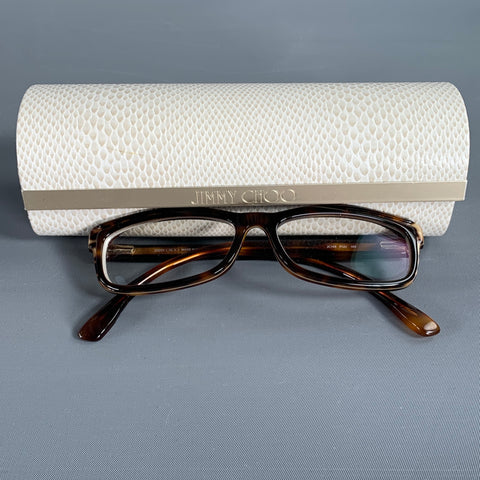 JIMMY CHOO Brown Tortoise Shell Acetate Frames
