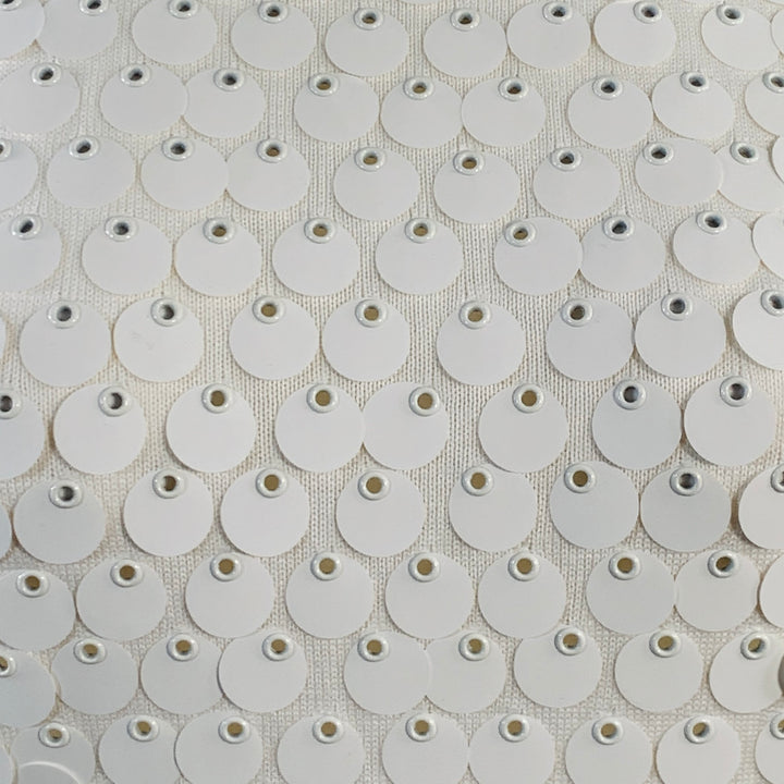 MICHAEL KORS COLLECTION Size XS White Cotton Payette Sequined Sleeveless Dress Top