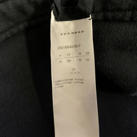 DRKSHDW Size M Black Solid Cotton Short Sleeve Pullover
