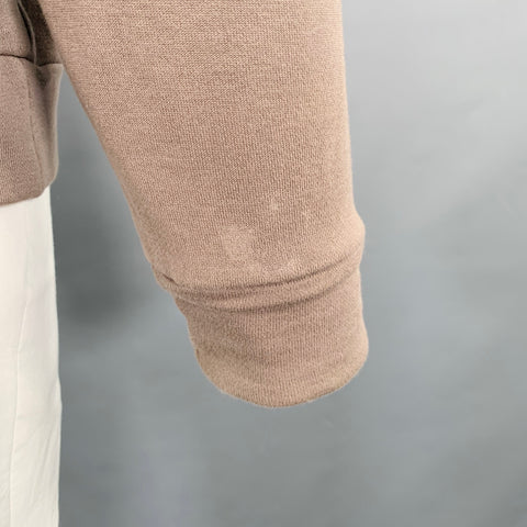 BOTTEGA VENETA Size L Brown Cotton Crew Neck Sweatshirt