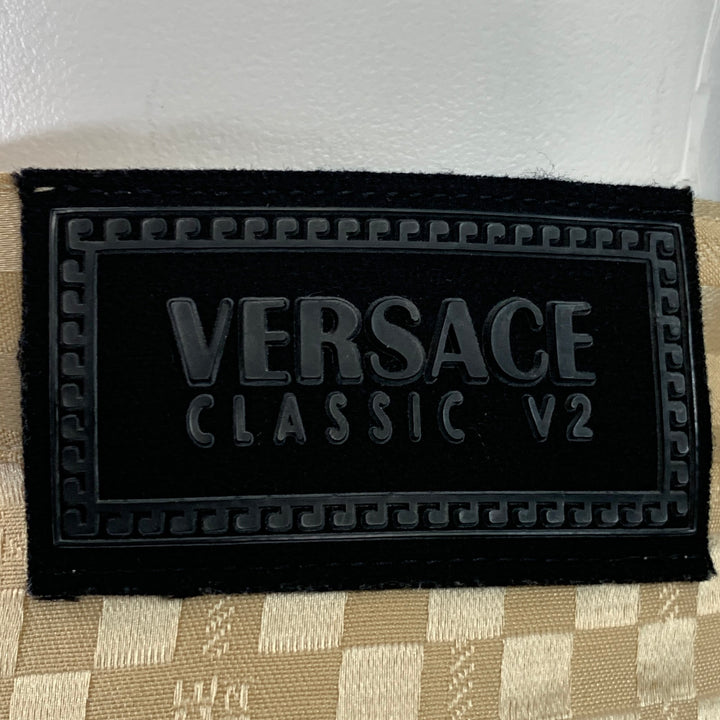 V2 by VERSACE Size 28 Beige Polyester Blend Checkered Jean Cut Casual Pants