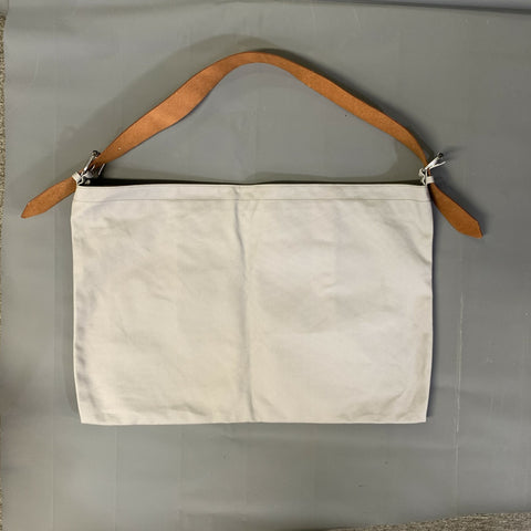 MARIMEKKO Gray Tan Color Block Leather Tote Bags