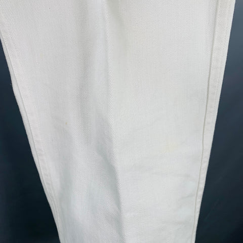 Pantalon décontracté plissé fuselé blanc ADRET taille 34