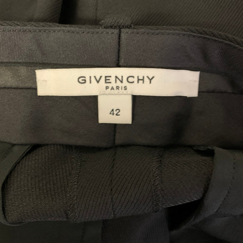 GIVENCHY Size 34 Black Red Wool Dress Pants