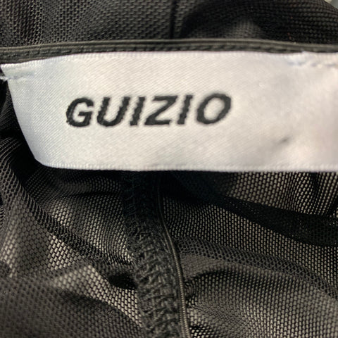 GUIZIO Robe droite en maille noire taille S