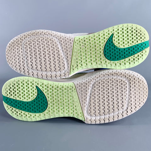 NIKE Size 12 Australian Open Pack White Green Mesh Lace-Up Sneakers