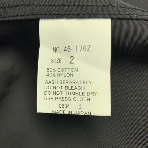 SPELLBOUND Size M Black Cotton Nylon Collarless Jacket