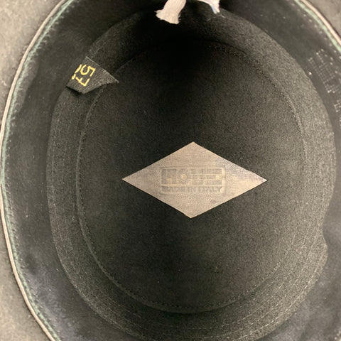 MOVE ROMA Black Leather Felt Layered Hat