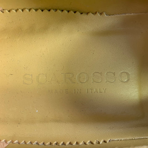 SCAROSSO Size 10.5 Tan Suede Tassels Loafers