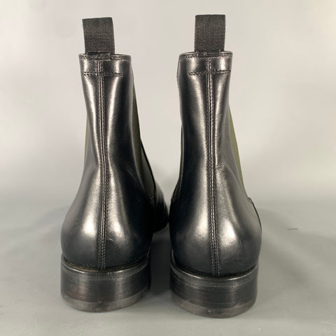 ALEXANDER MCQUEEN Size 8 Black Leather Chelsea Boots