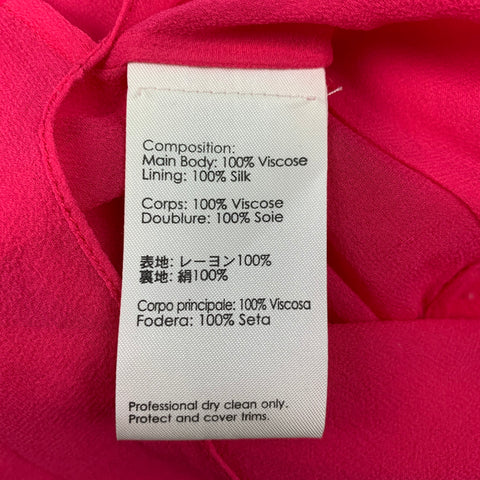 3.1 PHILLIP LIM Size 4 Pink Silver Viscose Studded Crew-Neck Dress Top