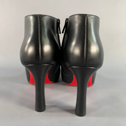CHRISTIAN LOUBOUTIN Size 11 Black Side Zipper Boots