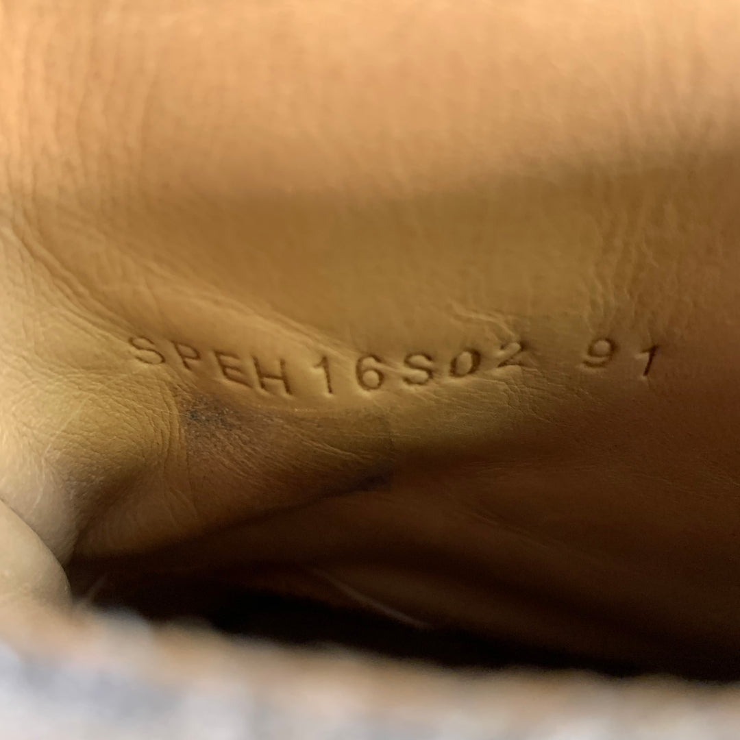 AMI by ALEXANDRE MATTIUSSI Size 8 Grey Taupe Suede Harness Boots