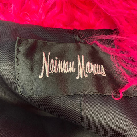 NEIMAN MARCUS One Size Pink Hot Pink Textured Coat