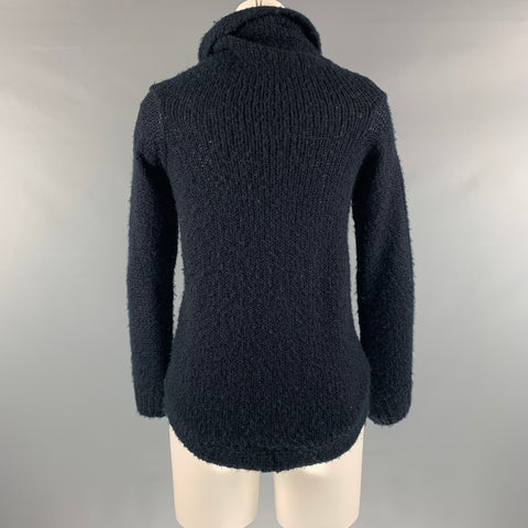 MARNI Size 2 Navy Asymmetrical Cardigan