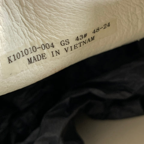 CAMPER Size 9.5 White Leather  Lace Up Shoes