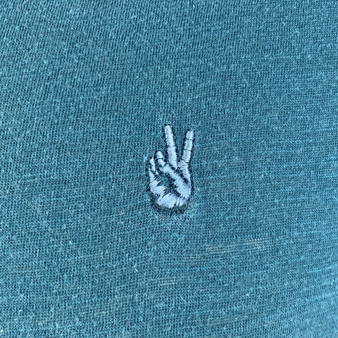 JOHN VARVATOS * USA Taille L Polo boutonné en coton sarcelle