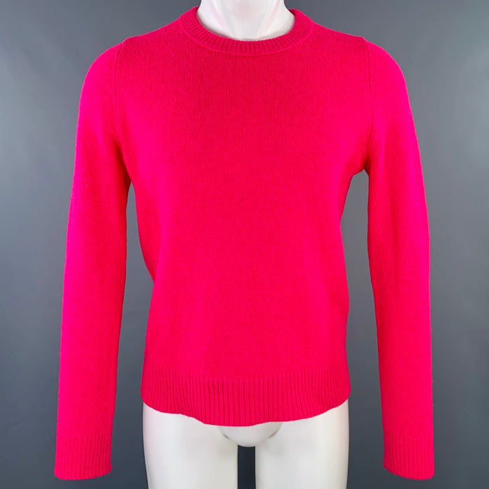 ACNE STUDIOS Pre-AW16 Size M -Kai- Pink Fuchsia Wool Crew Neck Sweater