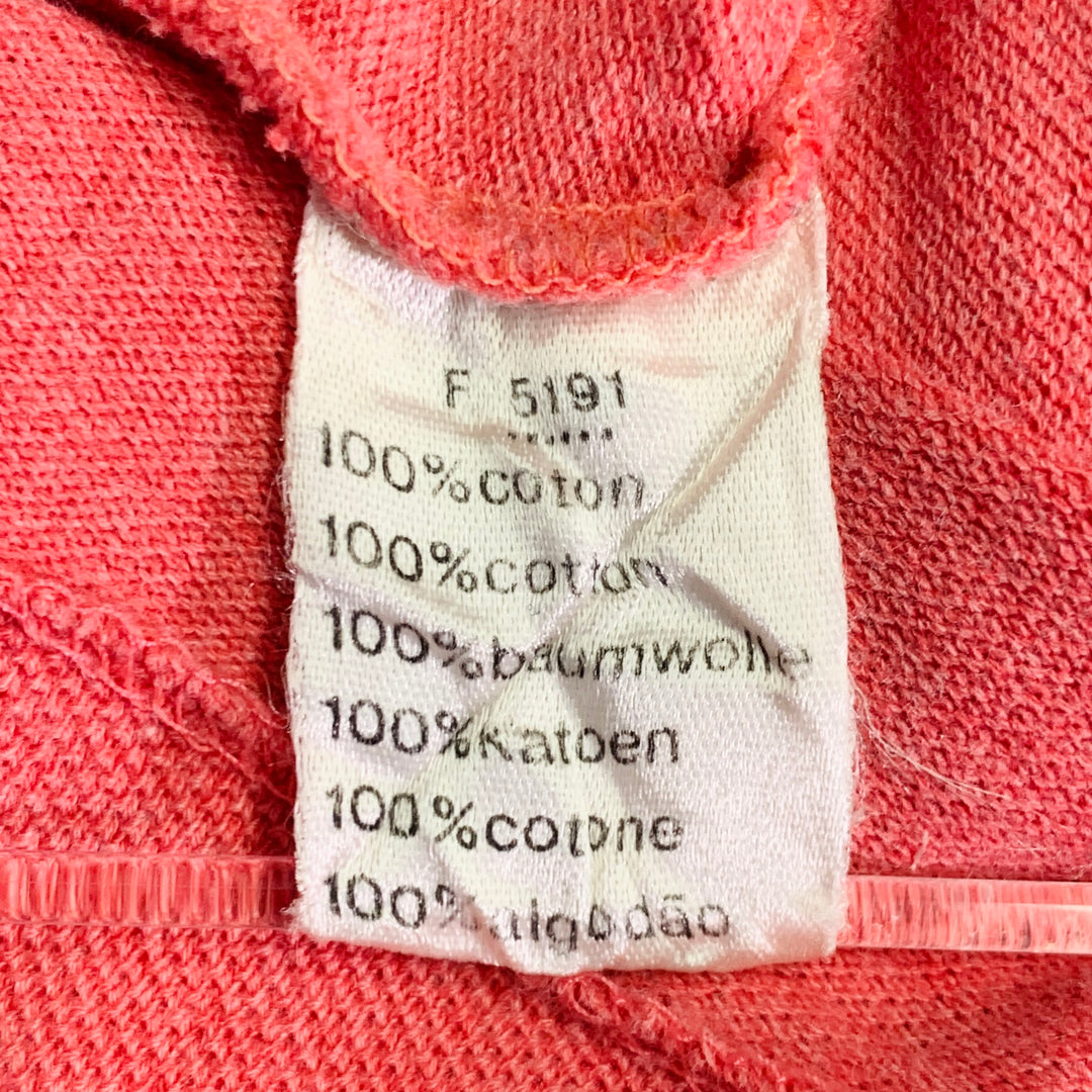 LACOSTE Size XL Red Coral Cotton Short Sleeve Polo