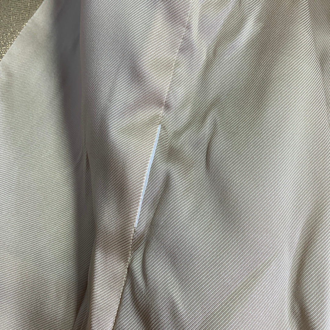 EMPORIO ARMANI Size M Gold Metallic Notch Lapel Pantsuit