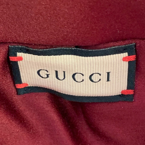 GUCCI FW21 Size M Black Velvet Leather Trim Cotton Riding Helmet