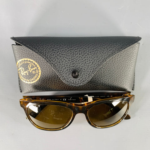 RAY-BAN Polished Light Havana Brown Beige Tortoiseshell Acetate Polarized Sunglasses