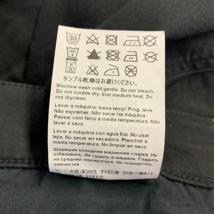 ESCADA Size 12 Black Cotton Blend 5 Pocket Jeans