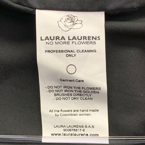 LAURA LAURENS Size M Gold Black Cotton Blend Faux Leather Jacket Blazer