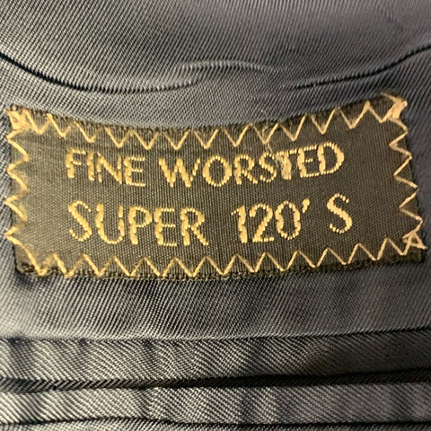 Veste de sport Ermenegildo Zegna en laine bleu marine à revers cranté, taille 44