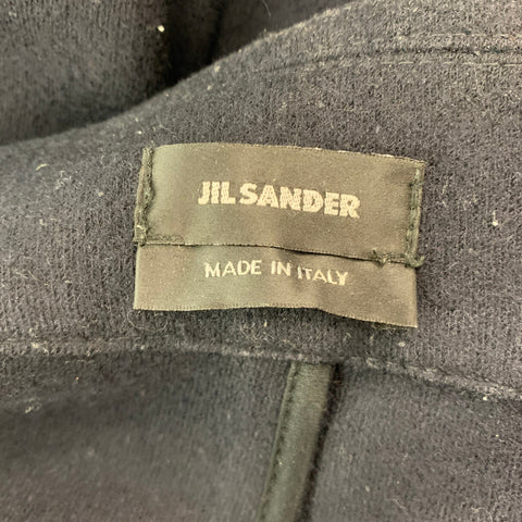 JIL SANDER Chaquetón de lana azul marino Talla M