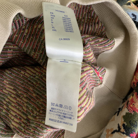 LOUIS VUITTON Size L Beige Multi Color Floral Cotton Hooded Tracksuits & Sets
