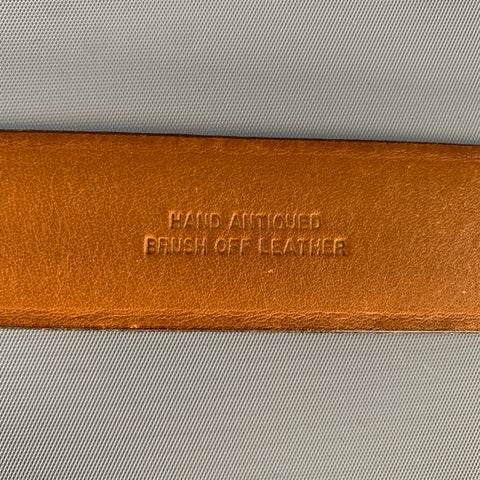 COLE HAAN Size 45 Brown Cognac Leather Belt