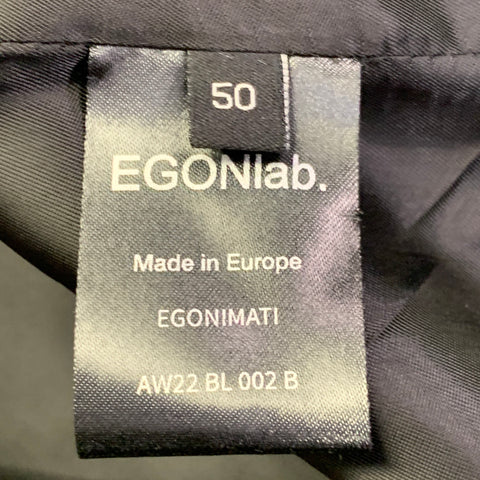 EGONLAB Size 40 Rust Brown Wool Hook Eye Notch Lapel Sport Coat
