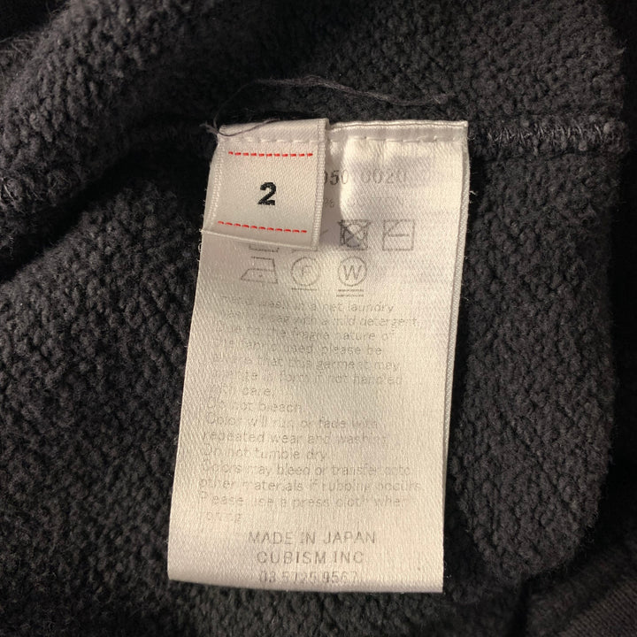 VISVIM Size S Charcoal Wash Cotton Sweatpants