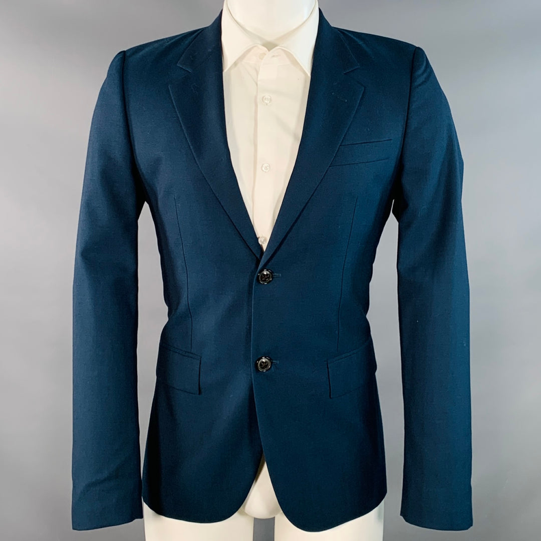MARC JACOBS Size 38 Navy Wool Notch Lapel Sport Coat