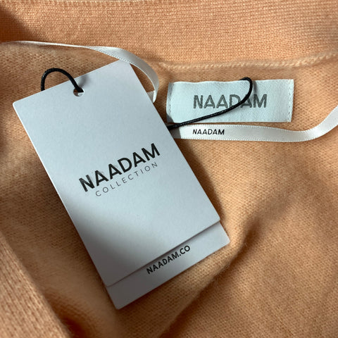 NAADAM Size XS Orange Cashmere Button Up Cardigan Womens