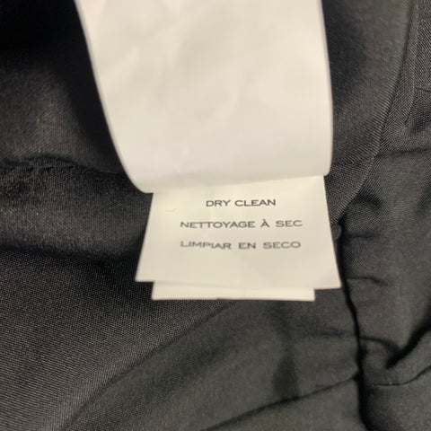 MARC JACOBS Robe sans manches à fleurs en mélange de nylon noir et argenté, taille 4