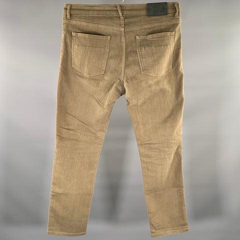 RALEIGH Size 34 Green Olive Cotton Blend Slim Fit Jeans