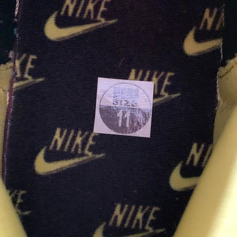 NIKE Size 11 Dunk High 1985 Black Yellow Print Leather High Top Sneakers