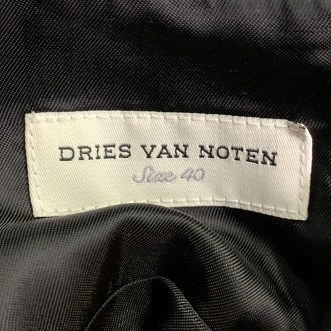 DRIES VAN NOTEN Size 8 Grey Brown Wool Plaid Sleeveless Casual Top