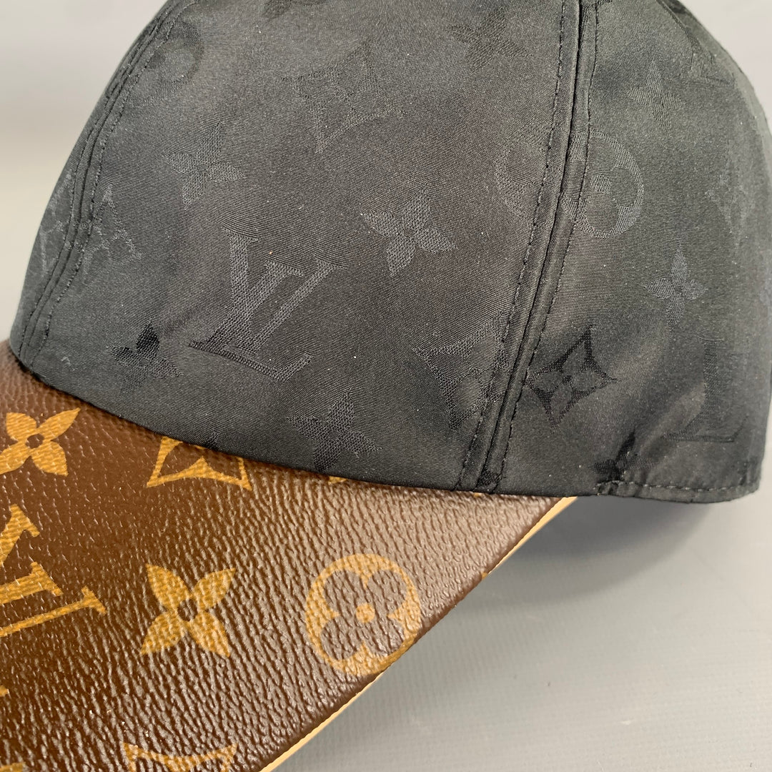 LOUIS VUITTON M76528 Logo Lambskin Silk Blend Hat