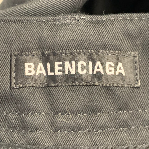 BALENCIAGA Size 34 Black Cotton Blend Cargo Casual Pants