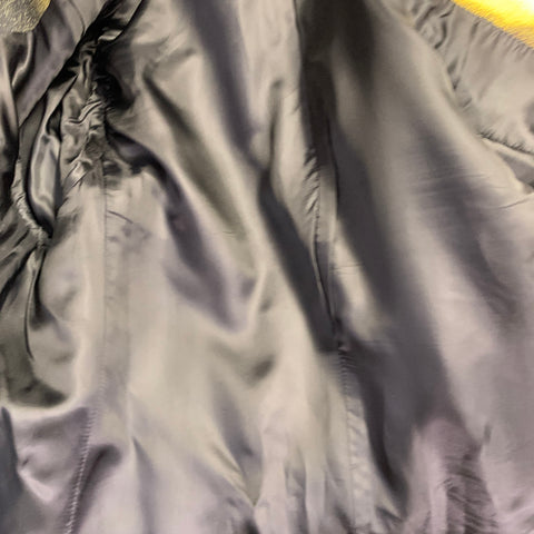 ALEXANDER MCQUEEN FW22 Size 38 Black White Yellow Painted Viscose Suit