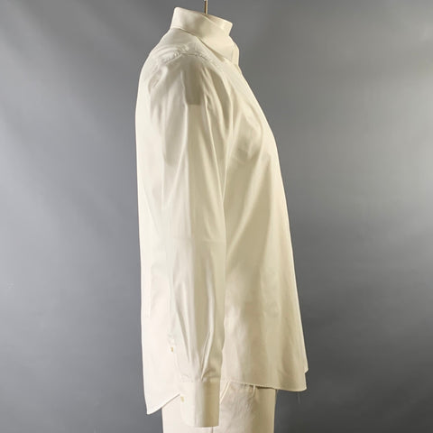 Chemise à manches longues en coton blanc boutonnée SUIT SUPPLY Taille L