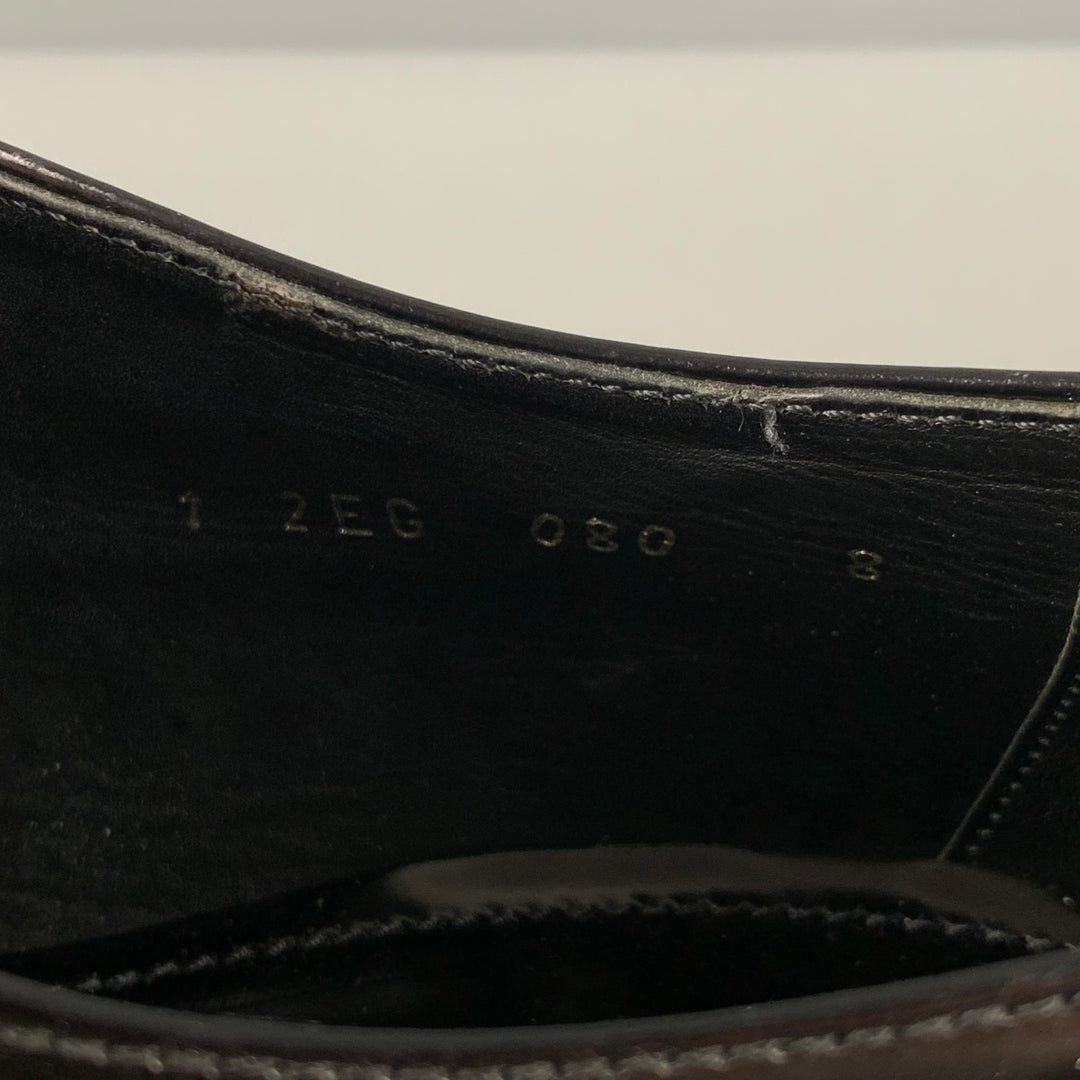 PRADA Size 9 Black Silver Studded Leather Platform Lace-Up Shoes